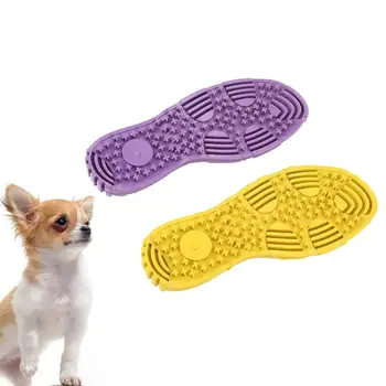 

2pcs Pet Toy Funny Teeth Grind Shoe Sole Rubber Creative Pet Supplies Chew Toy Playing Doll for Dog Puppy