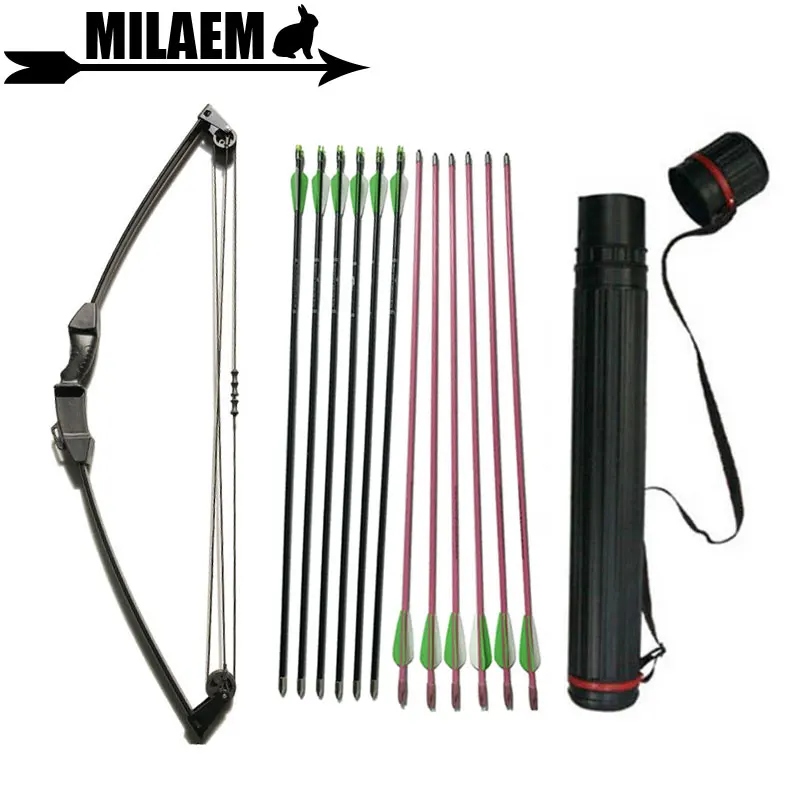 

12lbs Archery Children Compound Bow And Arrow Set Outdoor Children Training Bow For Kids Gifts Shooting Accessories