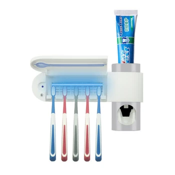 

Bathroom Accessories Set Antibacteria Ultraviolet Toothbrush Holder Sterilizer Automatic Toothpaste Dispenser Squeezer