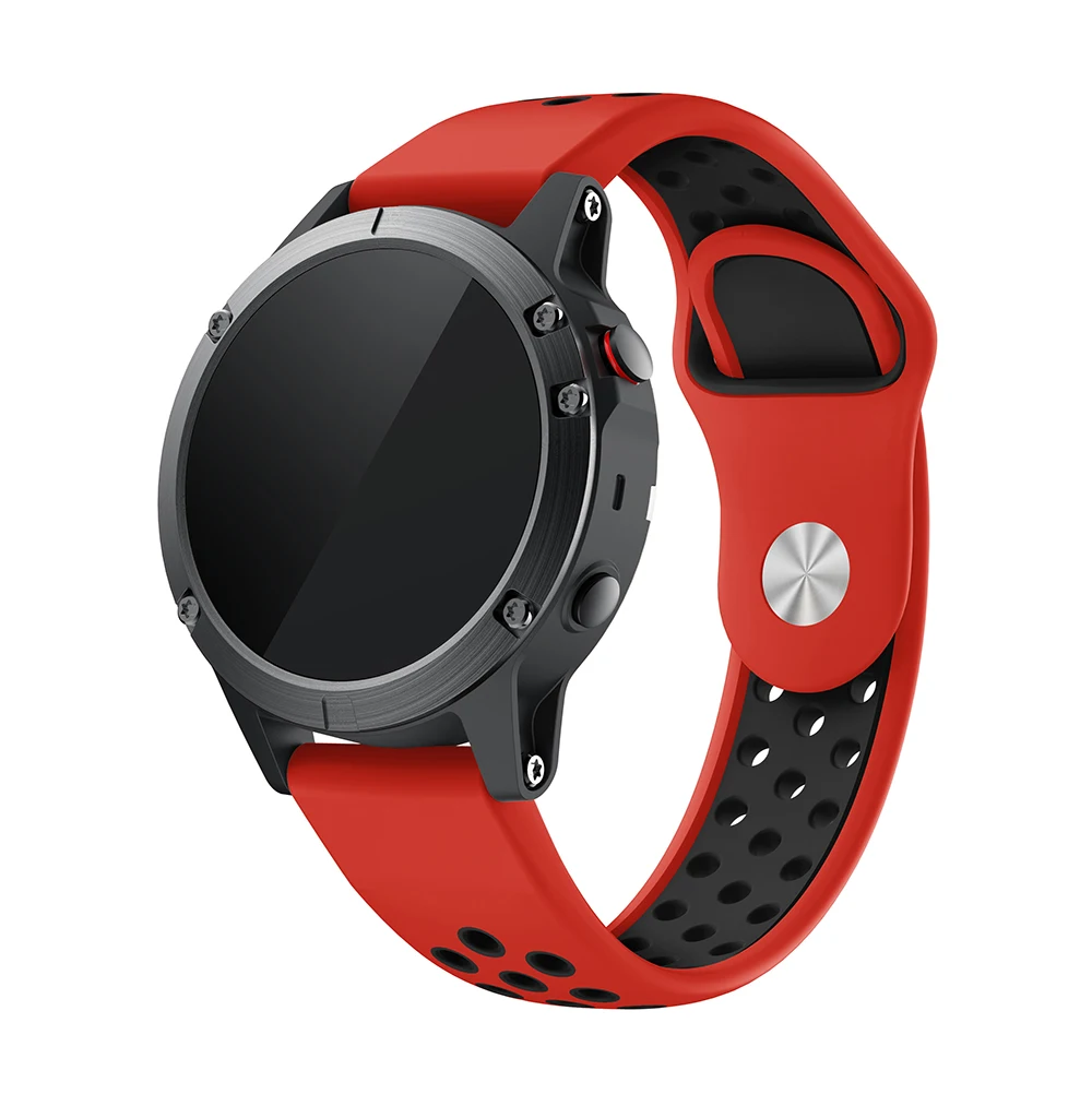 22 мм силиконовый ремешок для Garmin Fenix 5/5 Plus/Approach S60/Quatix 5/Forerunner 935 ремешок для часов простой и быстрый установка подходит для наручных часов