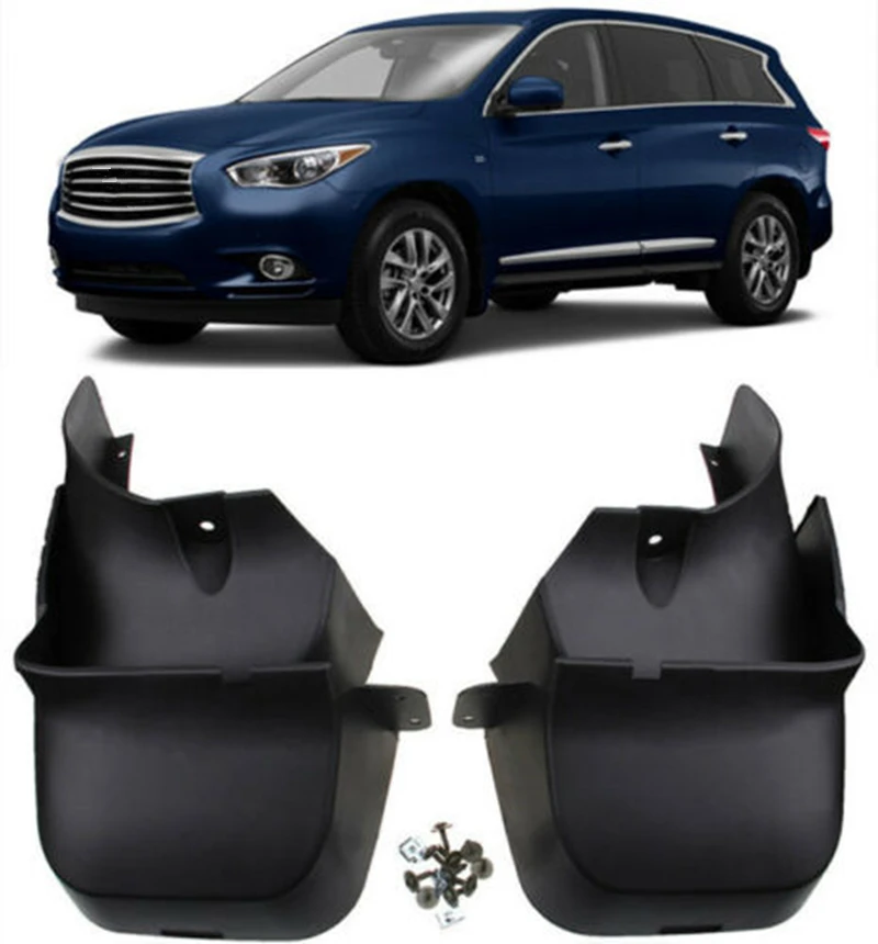 Украшение автомобиля спереди и сзади Брызговики подходят для 2011- Infiniti JX35 QX60 4 шт./компл