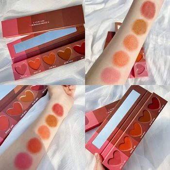 

Macarons Love Blush Dish Texture Lip And Cheek Blush Cream Together For Eye Shadow Make Up Blush Blush Cute