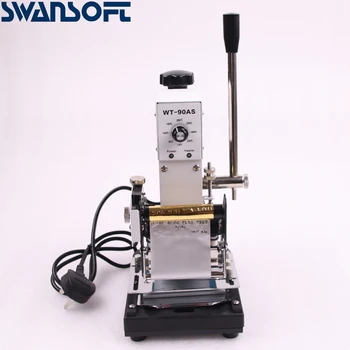 

SWANSOFT 220V/110V Manual Hot Foil Stamping Machine Card Tipper Embossing Machine For ID PVC Colourful VIP Plastic Cards
