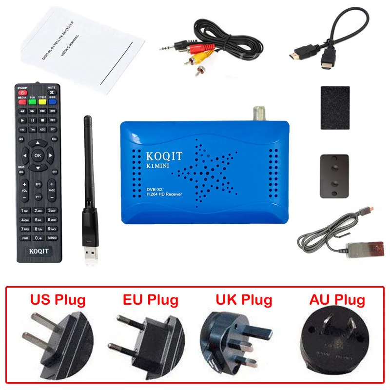 With USB Wifi Бразилия Португалия рецептор DVB-S2 Mpeg4 спутниковый ресивер цифровой ТВ Box тюнер DVB S2 Wifi CS Cline Biss Vu Youtube USB Захват - Цвет: With USB Wifi