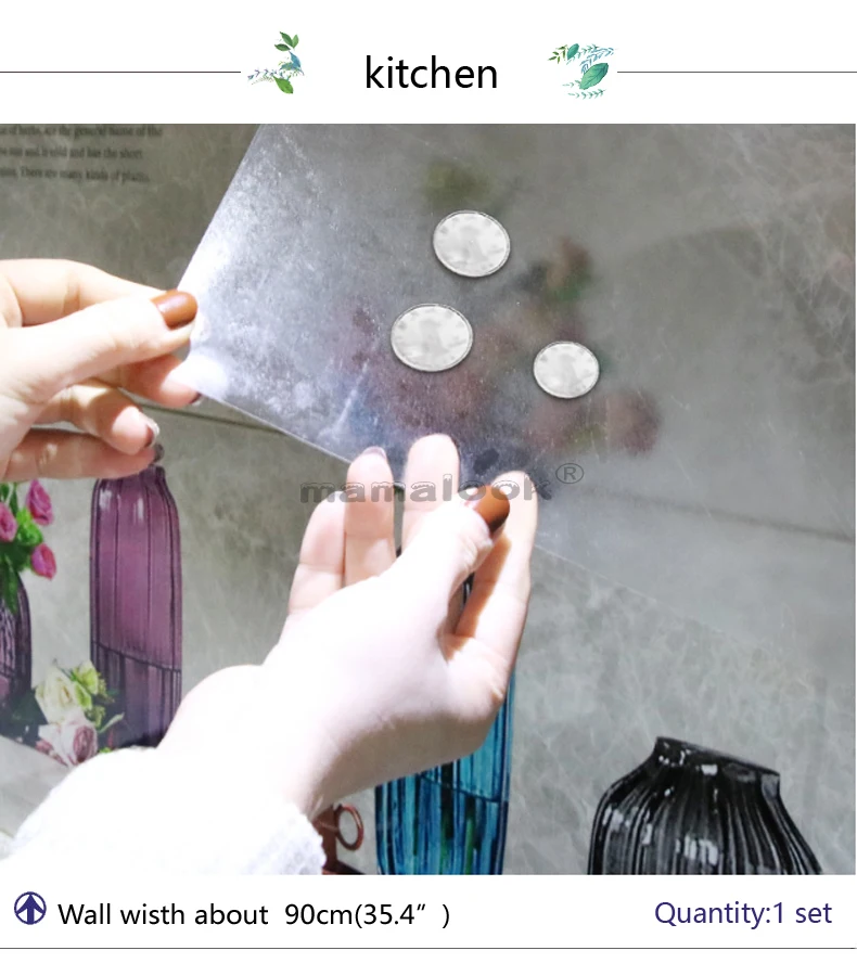 Self adhesive kitchen wallpaper aluminum foil, kitchen and cupboard stickers, oil proof waterproof cartoon wall sticker Self adhesive kitchen wallpaper aluminum foil, kitchen and cupboard stickers, oil proof waterproof cartoon wall sticker