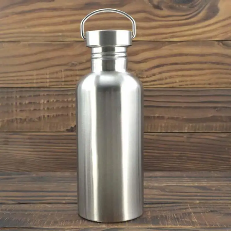 1000ML Кемпинг из нержавеющей стали открытый бутылка для воды Тренажерный зал бутылка для воды путешествия высокое качество упражнения бутылка - Цвет: 1000ML