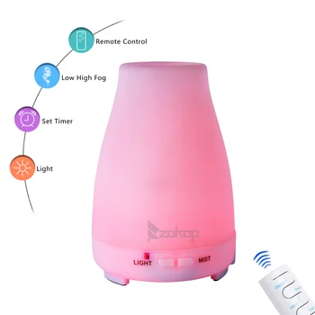 

2368YK 110V 200ML RGB Aroma Diffuser with White Controller US Plug DTT88
