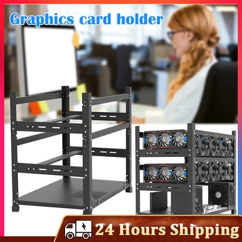 Open Mining Rig Frame for 12 GPU Mining Case Rack Motherboard Bracket ETH ETC ZEC BCH Ether Accessory Tool 3 Layers crypto miner 1