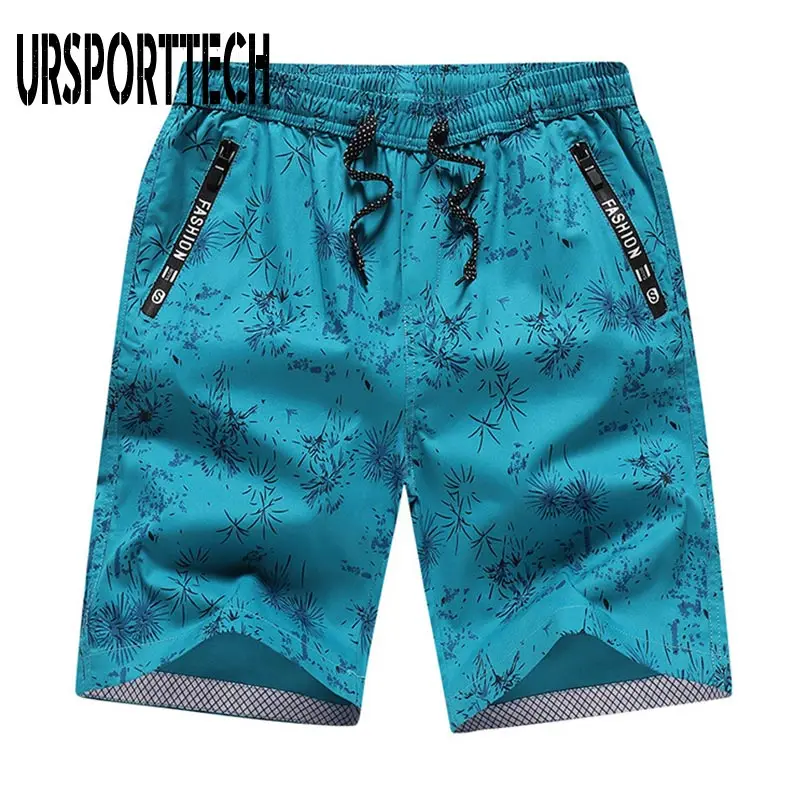 Summer Clothing Shorts Men Oversize 5XL Casual Gyms Sportswear Shorts Elastic Waist Homme Male Knee Length Print Men Shorts