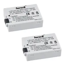 AsperX 2Pc LP-E8 LPE8 LP E8 Camera Battery Bateria for Canon EOS 550D 600D 650D 700D kiss X4 X5 X6i X7i Rebel T2i T3i T4i T5i