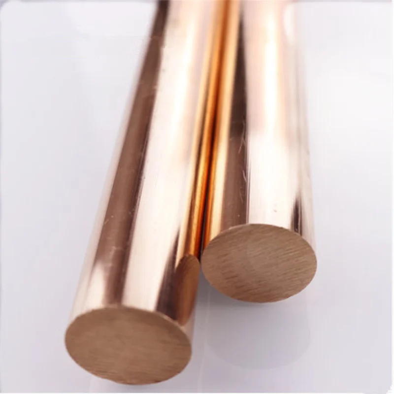 Copper rod Copper Rod Length 100mm Diameter 4/5/6/7/8/10/12/14/15/16/18/20mm Brass Stick T2 Bar DIY 12 Sizes