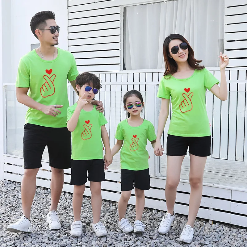 Kawaii/одежда в японском и корейском стиле футболка для мамы дочки Femme Famili Look одежда
