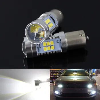 

2Pcs 1156 BA15S 21SMD White Red 12V P21W LED Bulbs For the Fog Lights Trail Light Signal Lamp