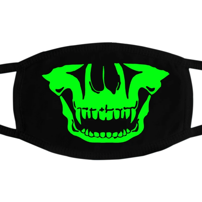 Маска на Хэллоуин светящиеся аксессуары для взрослых черепа маски Скелет PM2.5 Пылезащитная маска-череп на половину лица маска - Цвет: 5