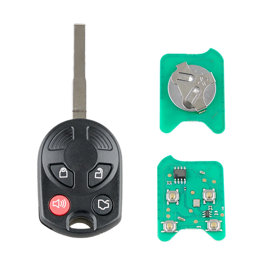 

4 Button Remote Car Key Fob For Ford Escape Focus Fiesta C-Max Transit Keyless Entry Combo FCCID OUCD6000022 80bit 315MHz