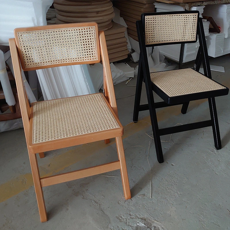 Silla plegable maciza para el hogar, sillón de comedor de ratán de ideal cama de hotel, desayuno, balcón, venta al por mayor|Sets para el jardín| - AliExpress