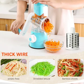 

Lazy hand-cutter vegetable cutting machine 3 blades + 1 vegetable cutter body without power supply