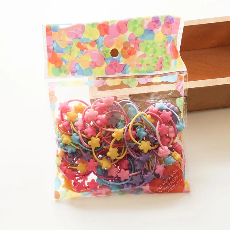 50Pcs/set Fashion Headwear Baby Hair Circle Cartoon Animal Hair Rope Rubber Band Children Headband Women Hair Jewelry