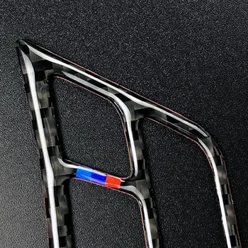 

2*Carbon Fiber Steering Wheel Button Cover Trim For BMW 3 Series E90 320i 325i Easy To Install High Quality
