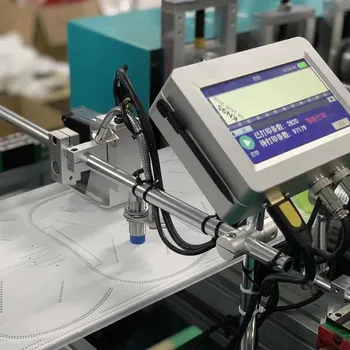 Máquina de codificación automática, impresora de inyección de tinta térmica TIJ para cinta transportadora automática, 12,7mm, 22 idiomas