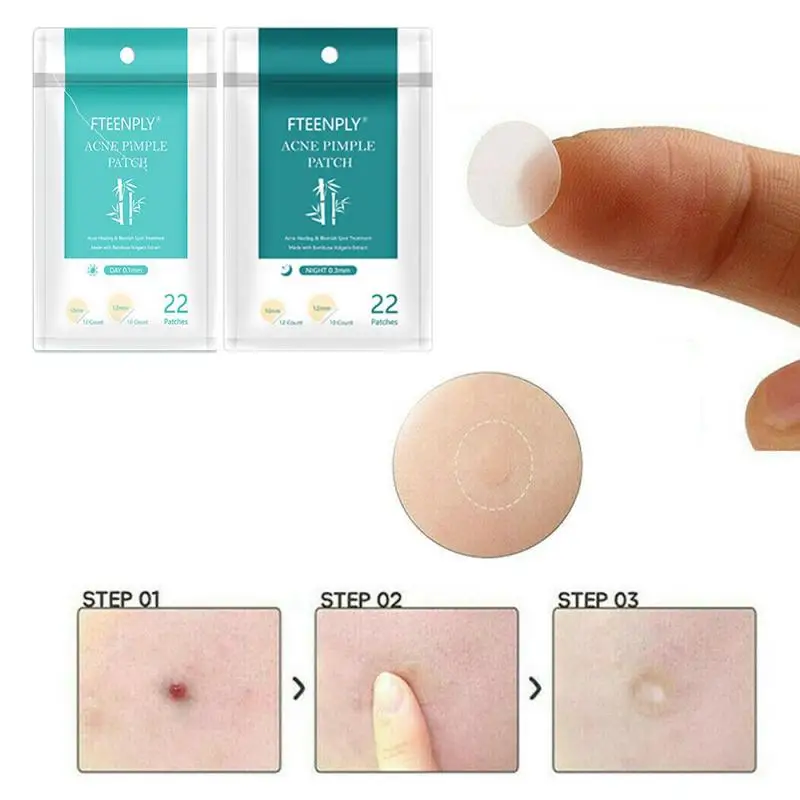 Ultra Thin Invisible Acne Patch,Conceals Acne ,Transparent Anti Acne Skin Stickers, Clean Pimple ,Day/Night Effect For Unisex