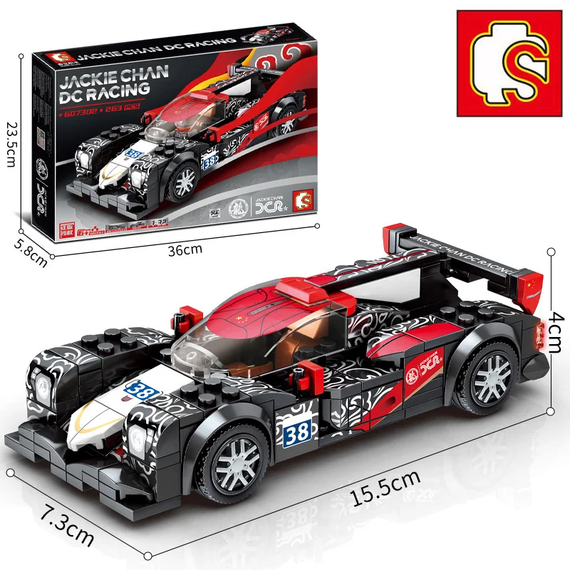 SEMBO City Pull Back строительные блоки для автомобилей Technic знаменитая модель гоночного