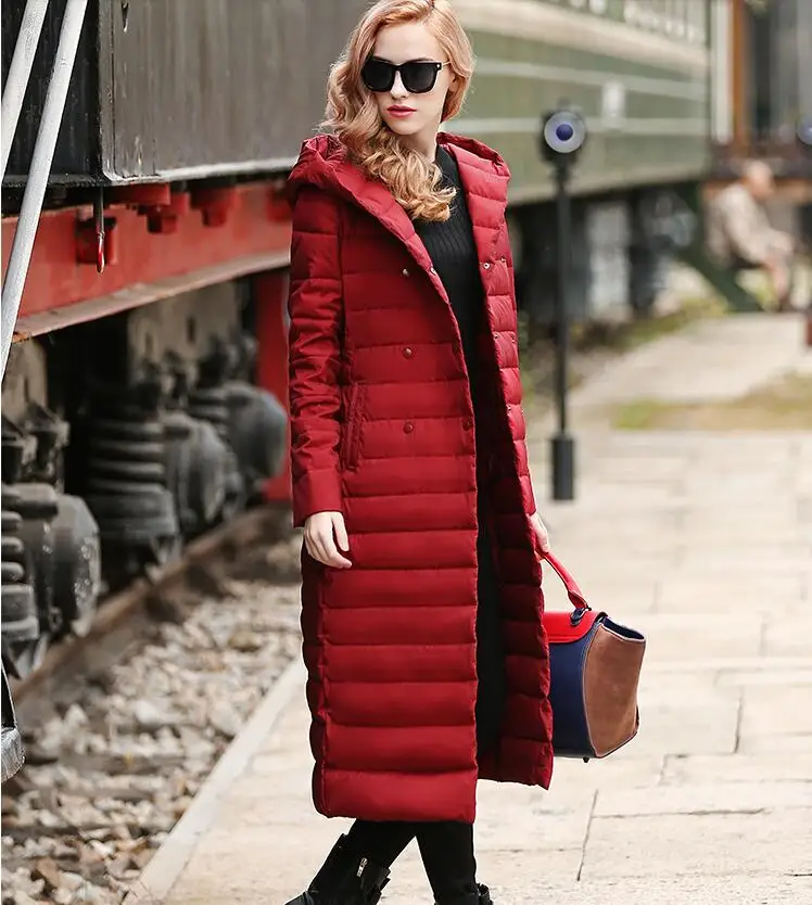 veste d'hiver chaude femmes marque de mode blc пододеяльник de canard парка ультра-легер doudoune longue erlegante верхняя одежда