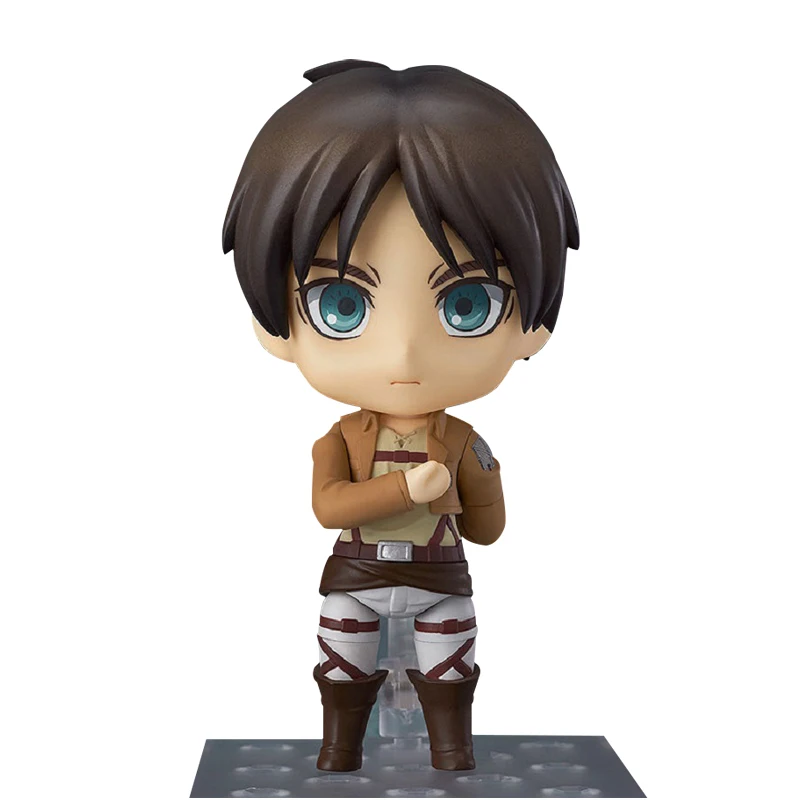 Аниме атака на фигурка Титан Eren Jaeger Колоссальный Титан яйцо Микаса Акерман Levi Rivaille Nendoroid ПВХ фигурка модель игрушки - Цвет: A-opp bag-10cm