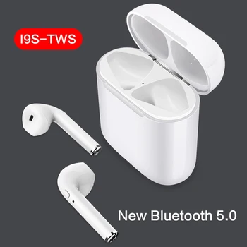 

I9s wireless EarphoneTWS Bluetooth 5.0 headset sports stereo with microphone HD call charging box mini handsfree earphone