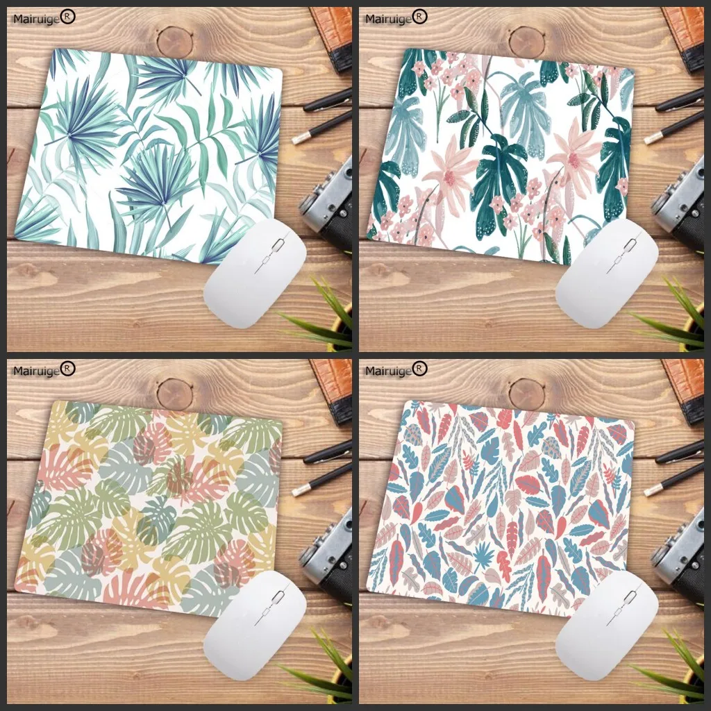 Big Promotion Tropical Leaves Flower mouse pad gamer play mats Keyboard Mat Desk Computer Game Tablet Gaming | Компьютеры и офис