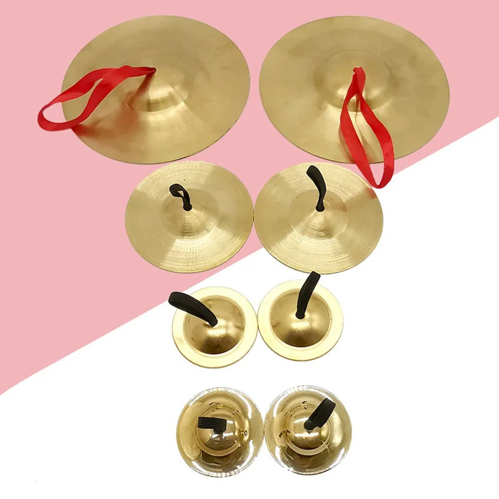 2Pcs Belly Dancing Finger Cymbal Percussion Musical Instrument Fingertip Orff Dance Props Kid Education Finger Cymbal