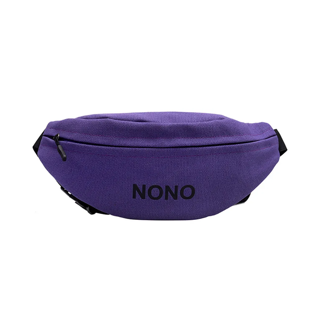 Поясная Сумка женская джокер через плечо Модная красочная нагрудная карманная сумка на плечо кроссовки для бега сумки для женщин# L5 - Color: Purple