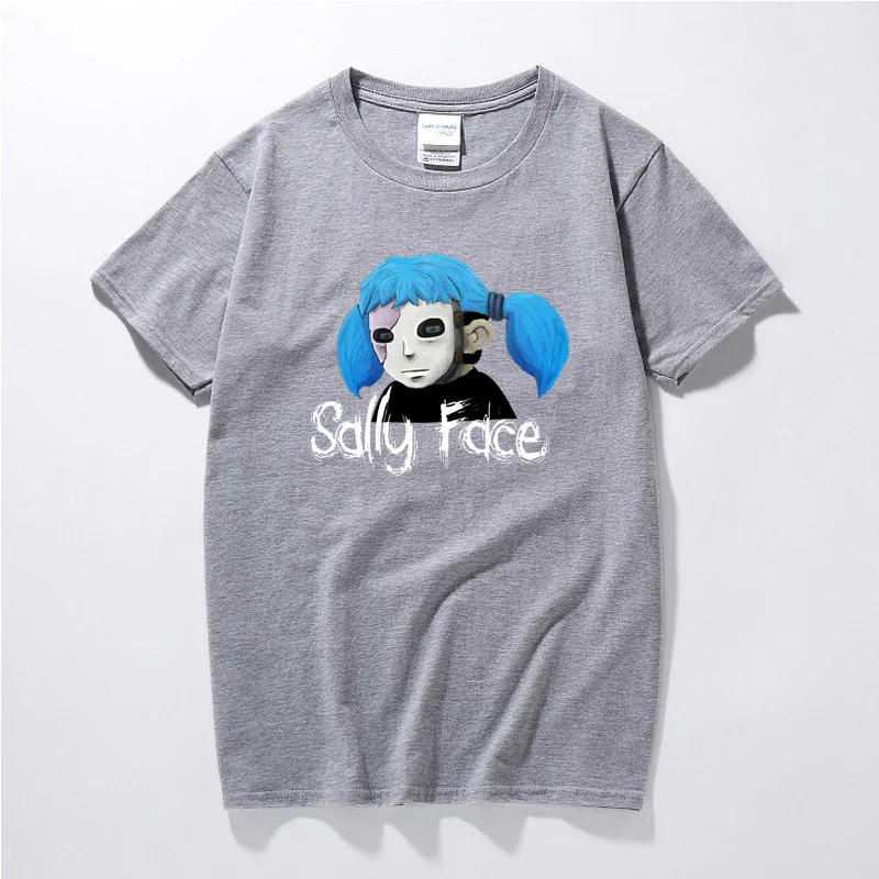 gray 1 Sally Face игровая футболка унисекс Camisetas модная летняя уличная футболка из хлопка премиум класса с коротким рукавом - Цвет: gray 1