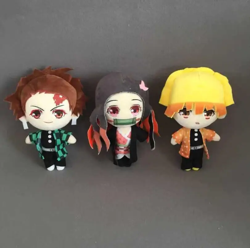 Demon Slayer: Kimetsu no Yaiba Nezuko Tanjirou Douma Makomo Kochou Shinobu фигурка косплей милые плюшевые куклы мягкая игрушка подарок 20 см
