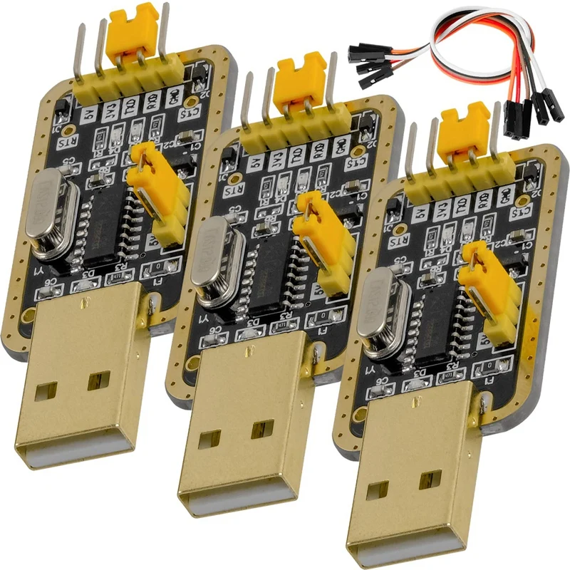 3 х USB адаптер UART-TTL V 5V CH340G Интерфейс модуль преобразования и 20 см соединительный