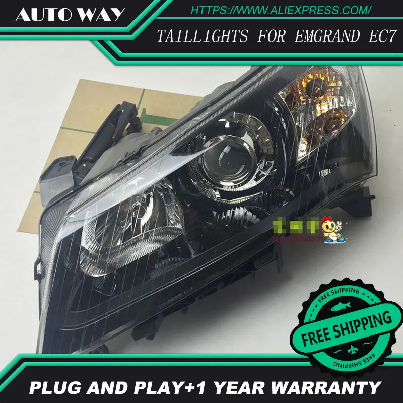  Car styling LED HID LED EC7 EC718 EC7 headlights Head Lamp case for GEELY EMGRAND EC7 EC718 EC7 201