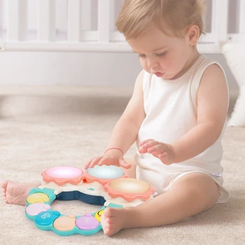 

Educational Electronic Hand Clap Drum Colorful Development Baby ligence Drum Learning Musical Toys Gifts for Babys
