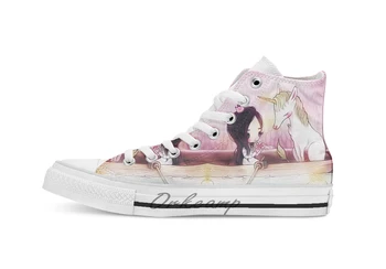 

He Loves Me. (He Loves Me Not.) breathable Casual High Top lace-up Canvas shoes sneakers Drop shipping