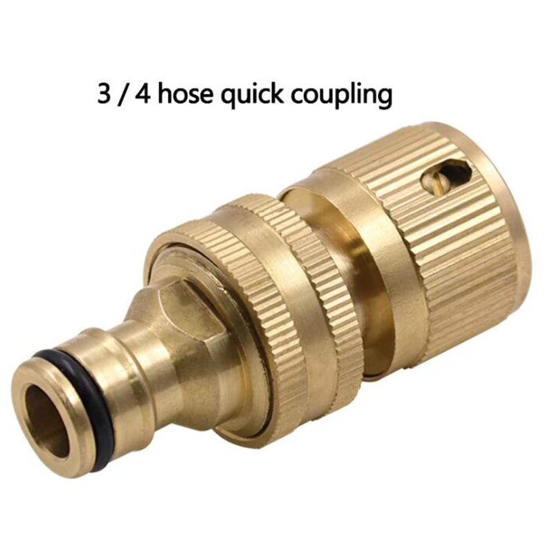 Brass Garden Hose Quick Connect Fittings 3/4 Inch Quick Connector