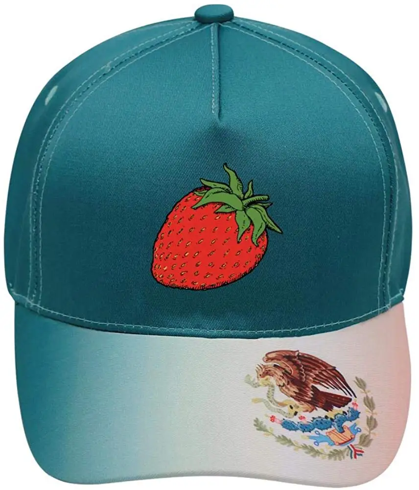 Унисекс толстые и красные Клубничные бейсболки хлопковая ткань регулируемые мексиканские элементы уличные шапки