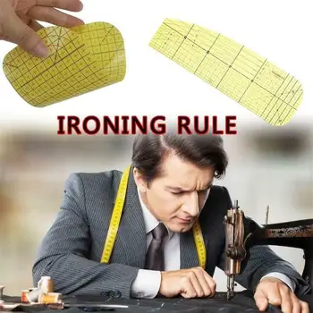 

1pcs Ironing Ruler Patchwork Tailor Craft Transparent Resin DIY Sewing Supplies Measuring Tool Arts Crafts Sewing Tool Accessory