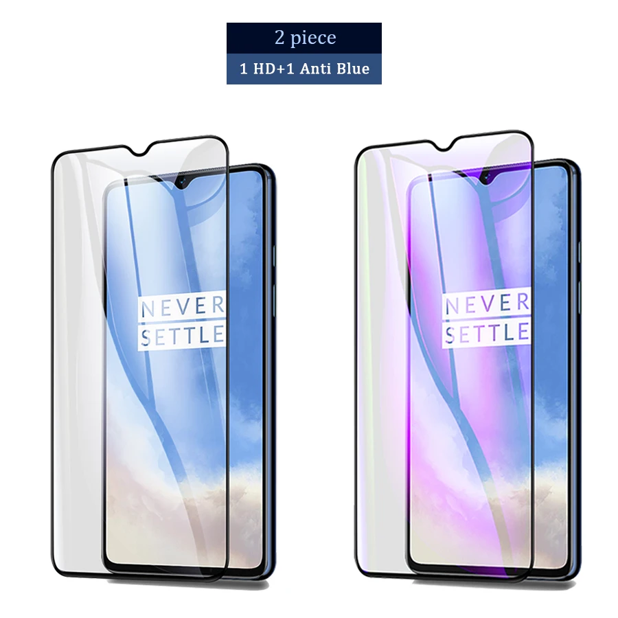 1 HD 1 Anti blue Закаленное стекло для Oneplus 7T защита экрана Oneplus 7 6T 7T объектив камеры стекло протектор анти синий луч света Стекло конфиденциальности - Цвет: 1 HD 1 Anti blue