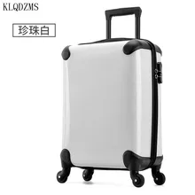 KLQDZMS 20 дюймов мужская деловая PP чемодан на колёсиках spinner на колесиках wo для мужчин Дорожный чемодан большой емкости