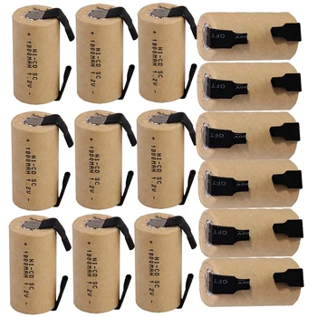 

True capacity! 15 pcs SC battery subc battery rechargeable nicd battery replacement 1.2 v accumulator 1800 mah power bank