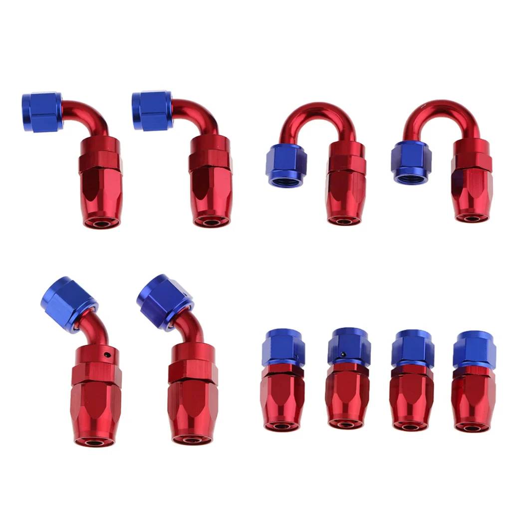 10Ft Nylon Braided Fuel Line with AN8 Hose End Aluminum Fittings Kit 6063 aluminum and Nylon 3m