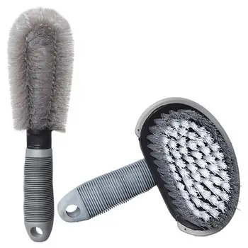 

2Pcs Wheel Tire Soft Hair Brushes Set Car Vehicle Auto Cleaning Rim Wash Tools Car Accessories