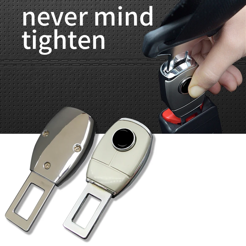 1Pcs ภายในรถที่นั่งเข็มขัดหัวเข็มขัดคลิป Seat Belt Extender สำหรับ Peugeot 206 207 307 3008 2008