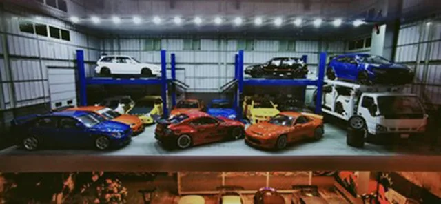 Lift Elevator Model Toy For 1/18 1/24 1/43 1/64 metal car model diecast vehicle collection props stand simulation accessories 2