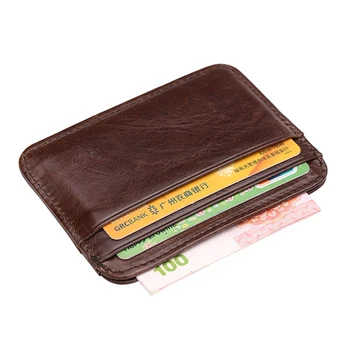 

Business Man Men Card Holders Mens Wallet Slim Cash Pack Fashion Leather Bus Card Holder Credit Card Case