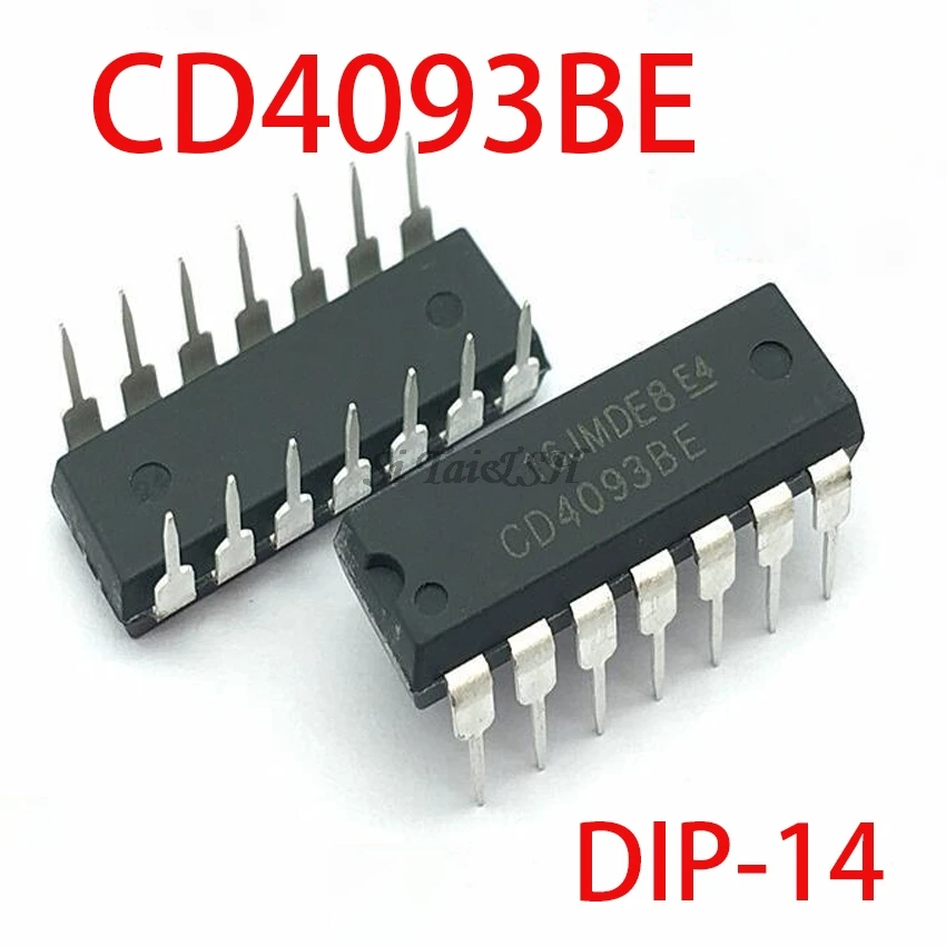 100PCS CD4093 4093 CD4093BE Dip 14 TI Chip IC